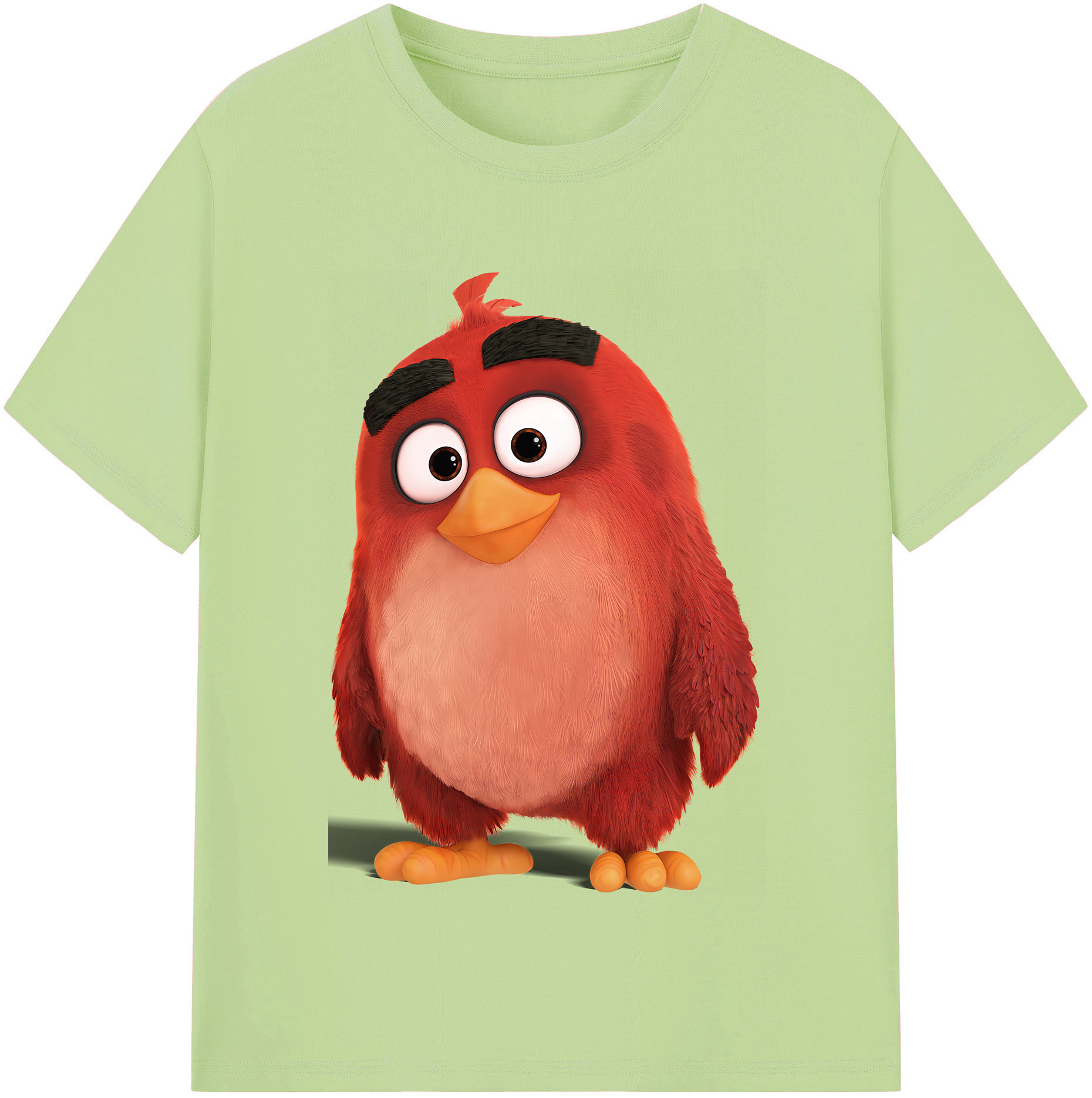 （画像用） Angry Birds アングリーバード 綿100％半袖Tシャツ（フロントプリント）
